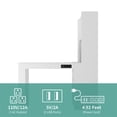 thumbnail image 6 of L Shaped Desk with Charger, Computer Desk with 4 Drawers, Bookshelf & Hutch with LED Light, Corner Gaming Computer Desk with Storage Cabinet, Modern Corner Desk, L-Shaped Study Table Writing Desk, 6 of 7