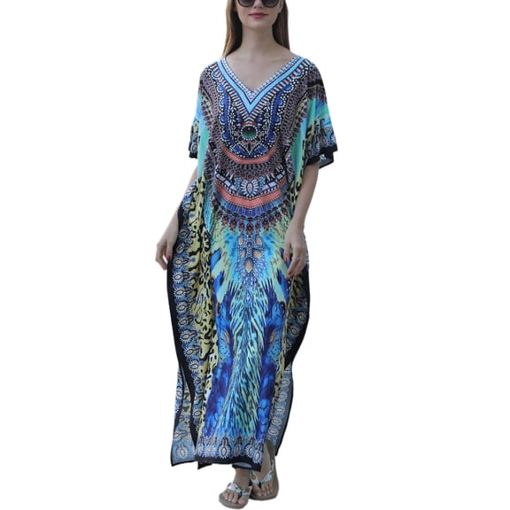 Zeiwohndc Cover Ups Gown Beachwear Dress Robe Beachwear Shawl Long Cover-ups Vacation