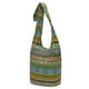 thumbnail image 2 of Bolso de hombro Coton Pose Fashion Canvas Hippie Verde-Amarillo, 2 of 5