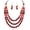 N0177-Red, variant on 6 Pcs Bow Choker Necklace for Women Velvet Gothic Punk Tie Choker Sexy Long Wrap Rope Collar