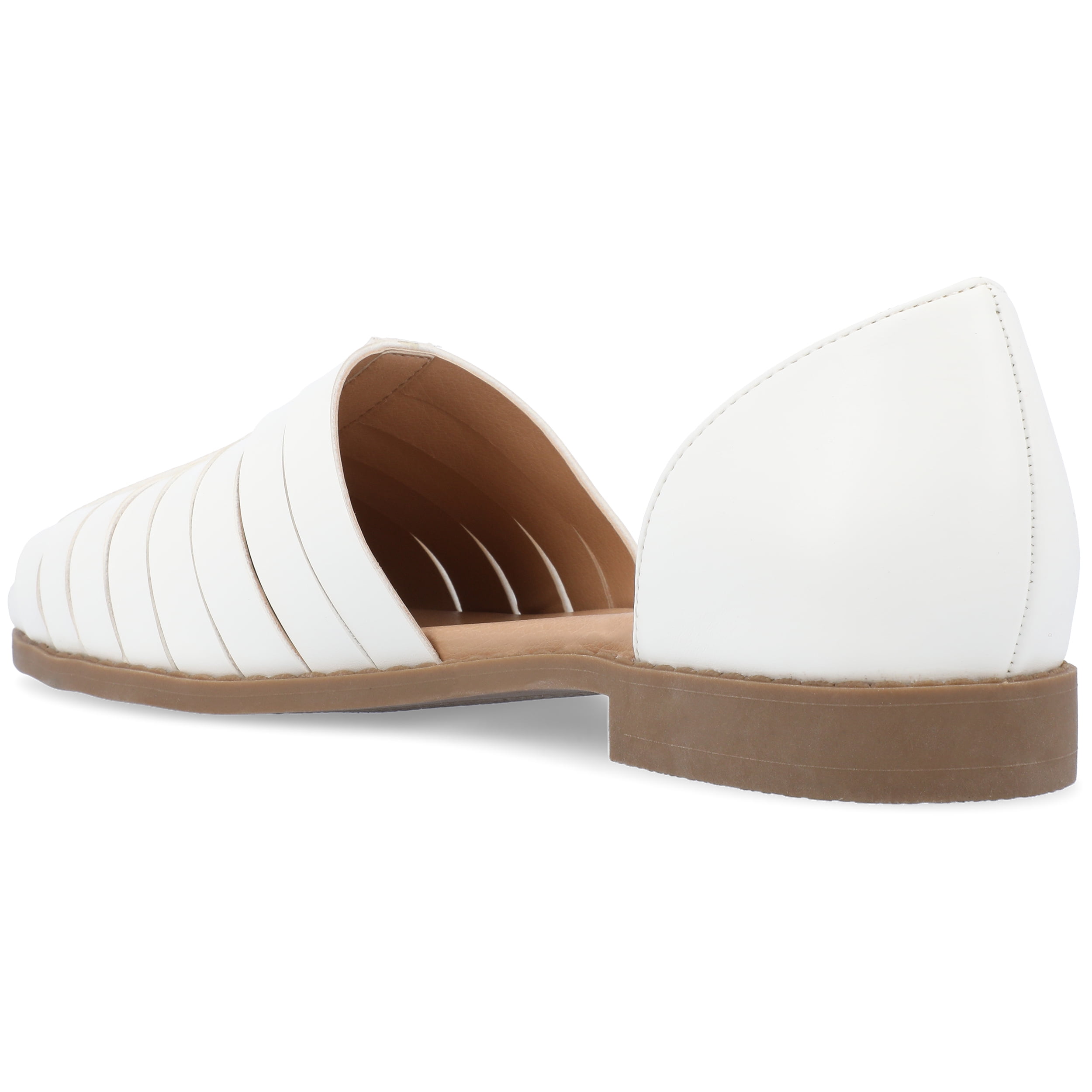 Journee Womens Anyah Ankle Cuff Slip On Almond Toe Flats