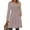 Coffee, variant on Fantaslook Square Neck Long Sleeve Dresses for Women Casual Trendy Sweater Dress with Pockets
