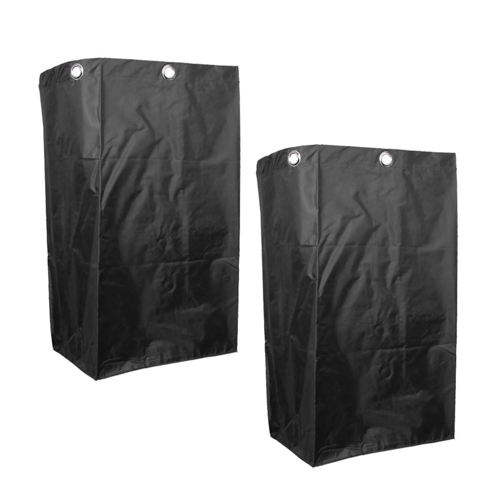 Replacement Bag for Laundry Hamper Truck Trolley Cart with Grommets Black 