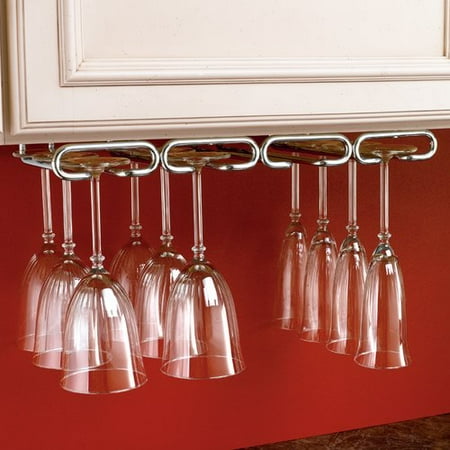 Chrome Stemware - Rev-A-Shelf Quad Stemware Holder 11 inch D - Chrome 3450-11-CR