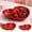 A2510 MORESEC under 5$, variant on MORESEC under $5 Heart Shaped Party Plates, Elegant Heart Shaped Serving Plates for Cake Dessert Snack Fruit, Red Celebration Plates Set for Valentine's Day Wedding Anniversary Party