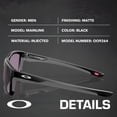 thumbnail image 2 of Oakley OO9264 Mainlink Rectangle Shaped Non-Polarized Sunglasses for Men - Includes Official Eyewear Kit - Matte Black Frame with Prizm Grey Lens, 2 of 6