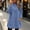 Blue, variant on Women's Sweatshirt Dress Featuring Side Pockets Long Sleeve Loose Pullover Mini Dress for Winter Daily and Casual Outings White