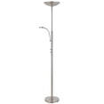 thumbnail image 2 of Cal Lighting 72" Metal Torchiere in Brushed Steel, 2 of 2