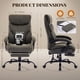 thumbnail image 5 of Yeshouse Silla de oficina grande y alta de 227 kg con reposapiés - Silla ergonómica ejecutiva de cuero para computadora, silla para juegos giratoria reclinable de 90 a 155° con soporte lumbar, 5 of 7