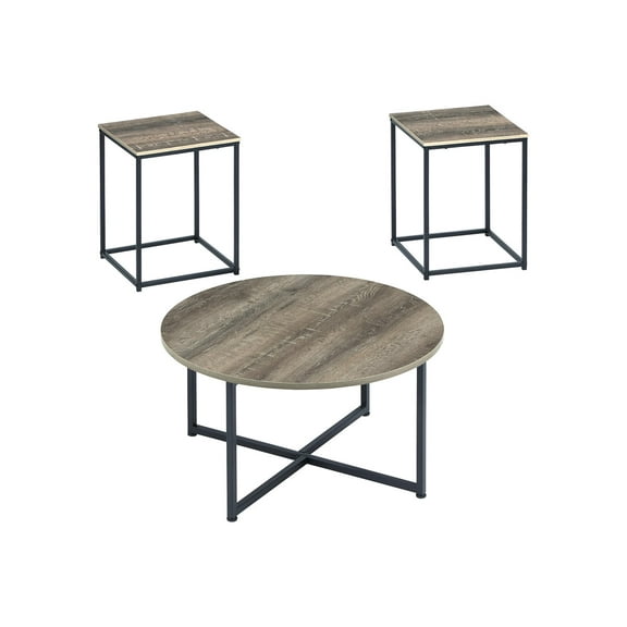 Signature Design by Ashley Contemporary Wadeworth Table (Set of 3)  Two-tone