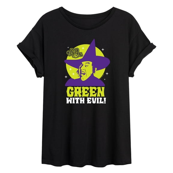 The Wizard of Oz - Green With Evil - Juniors Ideal Flowy Muscle T-Shirt