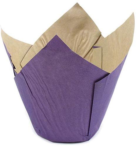 STANDARD Foil Cupcake Liners / Baking Cups – 50 ct LT PURPLE – Cake  Connection