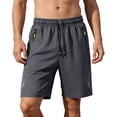 thumbnail image 6 of LWavelet Workout Shorts Men Relaxed Fit Drawstring Running Shorts Breathable Quick Dry Beach Gym Shorts with Pockets, 6 of 7