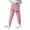 Pink, variant on SILVERCELL Girls Cotton Jogger Cargo Pants Loose Street Hip Hop Dance Sweatpant Trousers 3-13T