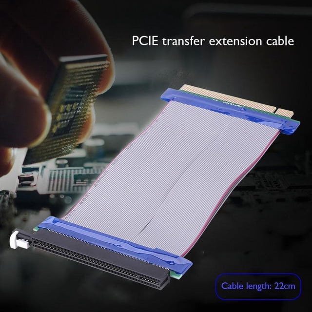 Cable Extensor PCIE X16 PCI Express Riser Extender Card Adapter Extension Cable de alimentación Cable