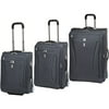 Generic 3-Piece Expandable Luggage Set, Charcoal