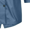 thumbnail image 4 of gakvbuo Rain Jackets For Women Waterproof Long Sleeve Lightweight Plus Size Raincoat Buttons Zip Up Ski-Wear Trench Coat Outdoor Sportswear Mountaineering Hooded Drawstring Windbreaker, 4 of 4