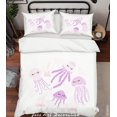 thumbnail image 2 of 3D Cute Sleep Medusas Patrón Funda de edredón Set Ropa de Cama Set Funda Nórdica, 2 of 3