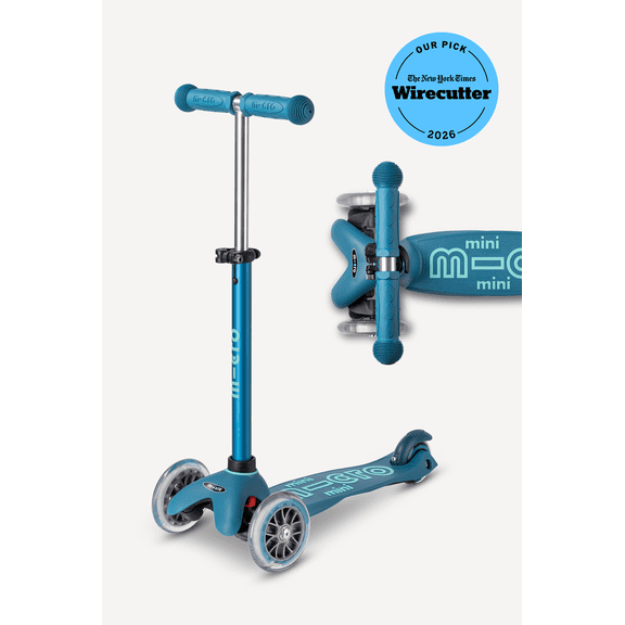Micro Kickboard Mini Kids Kick Scooter, 3-Wheel Lean-to-Steer, Adjustable, Ages 2-5