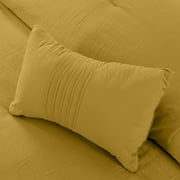 Modern Threads Beck 4-Piece Garment Washed Adult Comforter Set, Gold, Full/Queen
