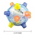 thumbnail image 3 of 2PCS Pet Toys Jumping Activation Ball, Cute Pet Bouncy Ball, with Colorful Led Light and Music(Random Color), 3 of 7