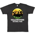 thumbnail image 3 of Inktastic Yellowstone National Park with Bear Mountains and Trees Cricle T-Shirt, 3 of 5