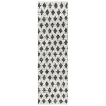 SAFAVIEH Natura Duncan Diamond Runner Rug, Beige/Black, 2'3" x 8'