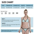 thumbnail image 3 of Women Two Piece Swimsuit Sexy Swimwear Halter String Triangle Bikini Sets - Clear Skies Blue, 3 of 5