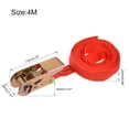 thumbnail image 4 of Correa de sujeción de trinquete Uxcell 4Mx25mm hasta 250Kg, Roja, 2 Paquete, 4 of 6