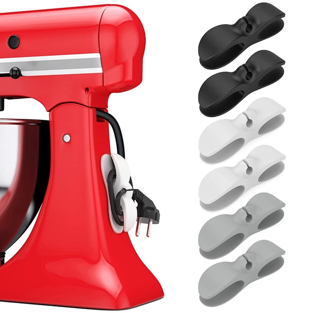 Organizador de cables para electrodomésticos: organizador adhesivo para pequeños electrodomésticos, enrollador de cables de cocina, organizador de cables para electrodomésticos, licuadoras, cafeteras.