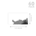 thumbnail image 5 of Koyal Wholesale Ombre Gray Watercolor Place Cards for Wedding Party Tables, Seating Place Cards for Holders, 60 Pack, 5 of 5