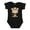 AB-Black, variant on Monkey Boys or Girls Baby Bodysuit