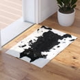 thumbnail image 3 of BizChair Faux Fur Cowhide Area Rug Black White (2 Feet X 3 Feet) Mat, 3 of 7