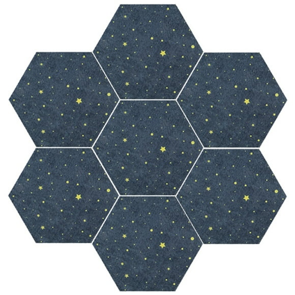 Bangcool 6PCS Hexagon Bulletin Board Creative Felt Bulletin Board Hexagon Cork Board Tile