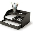 thumbnail image 5 of Ballucci Desk Organizer with Drawer, 3 Tier Paper File Holder and Mail Sorter, Black, 5 of 9