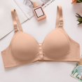thumbnail image 2 of WCJM Up To 50% Off Bra Women'S Microfiber Stretch Underwear Pack Nylon Bra Khaki,100, 2 of 3