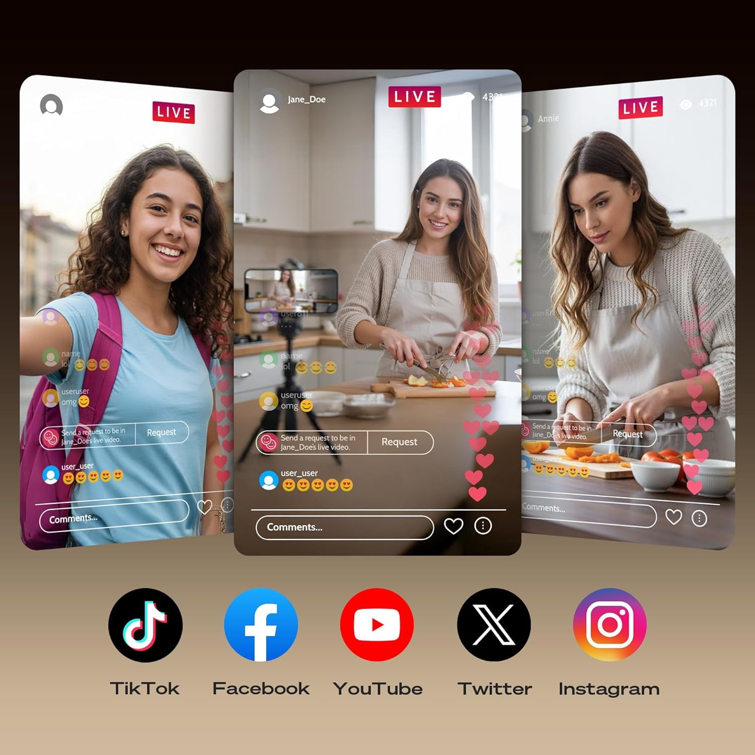 SYNCO XView 4K/1080p Vlog Selfie Monitor Screen Wireless Magnetic Back Camera for iPhone Android Phone, Black