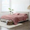 thumbnail image 2 of Rose Pink Luxury Extra Soft Deep Pocket Fresh Breathable Sheet Set Twin - Rose, 2 of 5