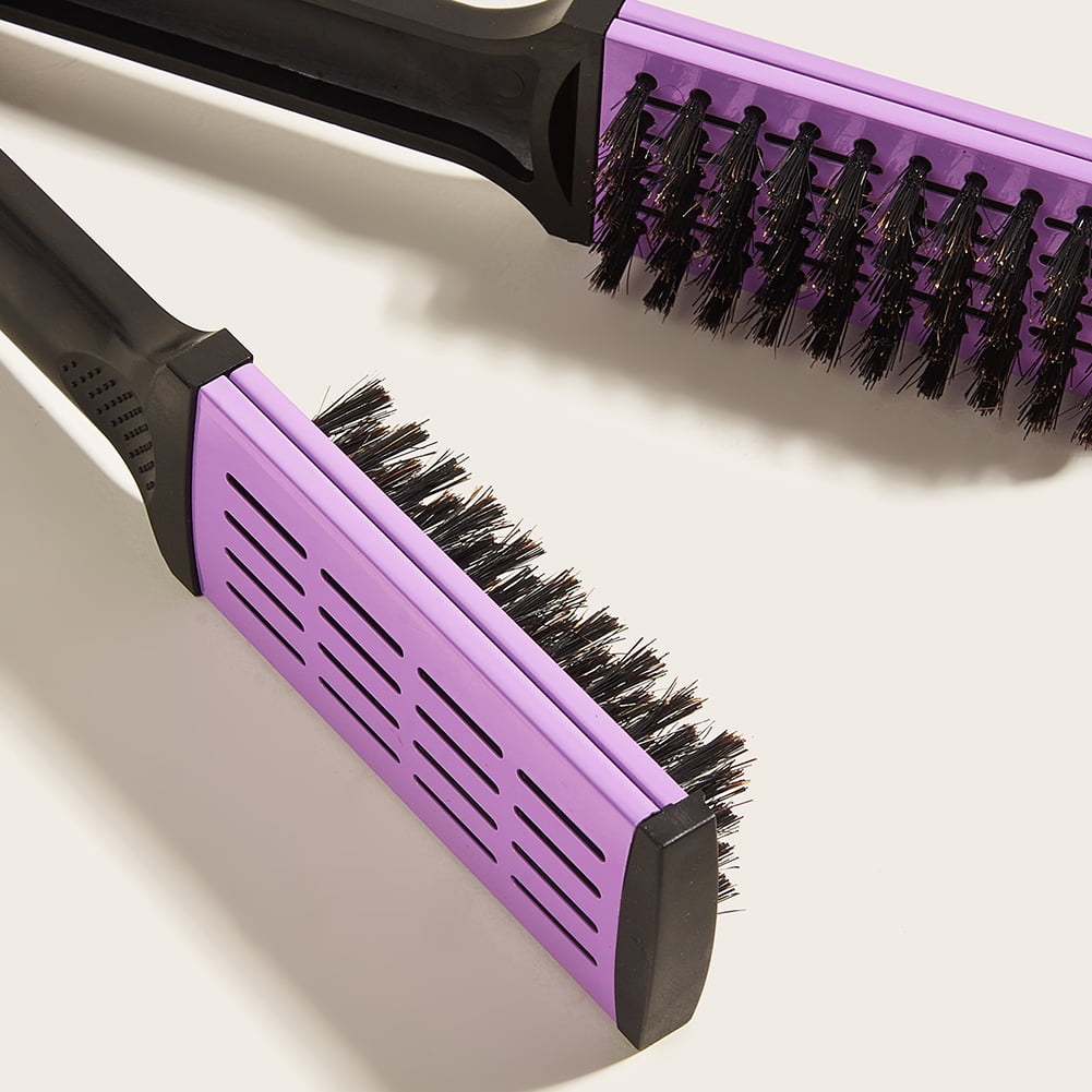 Non electric top hair straightening brush