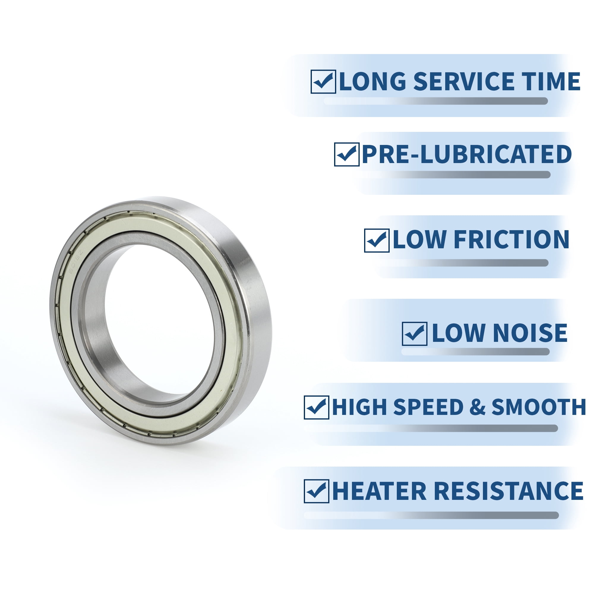 6016ZZ Deep Groove Ball Bearings 80x125x22mm 1 Pc Lubricated Bearings Scooter Skateboard Wheel