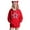 Red, variant on SwiftWear Women's Star Print Cute Cat Ear Hoodie Soft Pullover Hooded Tops with Front Pockets, Animal Themed Casual Wear Army Green