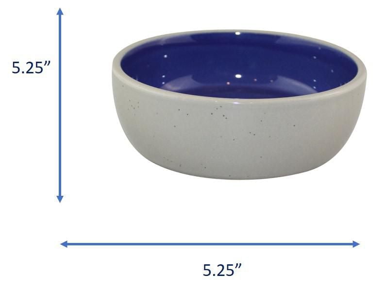 SPOT 5.25" Standard Crock Stoneware Cat Dish, 5.25"L x 5.25"W x 1.5"H