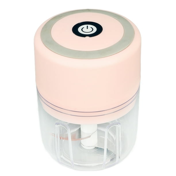 Molinillo de ajo eléctrico, picador de ajo eléctrico Mini picador de 250 ml Mini picador de ajo Funcionalidad de alta precisión