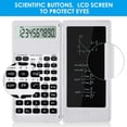 thumbnail image 4 of DEBGFS Scientific Calculators for Students  10-Digit Large Screen，Math Calculator with Notepad for Middle High School& College（White）,white, 4 of 7