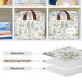 thumbnail image 4 of Yayeee Foldable Storage Basket for Shelves Waterproof Cloth Bins with Handles, Watercolor Forest Pattern, 4 of 7