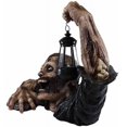 thumbnail image 4 of Lámpara solar de zombis para Halloween, estatuas de zombis para jardín con linterna LED, estatuas de zombis para jardín, estatua de terror para jardín al aire libre, patio, césped, 4 of 5