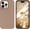 Brown, variant on Compatible with iPhone 15 Case 6.1 Inch Liquid Silicone Soft Gel Rubber Slim Thin Microfiber Lining Cushion Texture Cover Shockproof Protective Phone Case for iPhone 15, Yellow