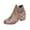 Brown, variant on Ankle Booties for Women Cutout Casual Low Heeled Ankle Boots Comfortable Chunky Heel Dressy Booties Side Zipper Elegant Walking Short Boots