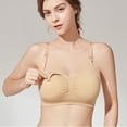 thumbnail image 3 of High Quality Single Handed Front Buckle Nursing Bra Breathable Women Breastfeeding Underwear Seamless Maternity Bra Push Up, 3 of 7
