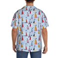 thumbnail image 3 of Fotbe Sailboats And Seagulls Camisa Estampada de Manga Corta para Hombre, Casual de Verano, Estilo Playero, Sin Arrugas-Medium, 3 of 5